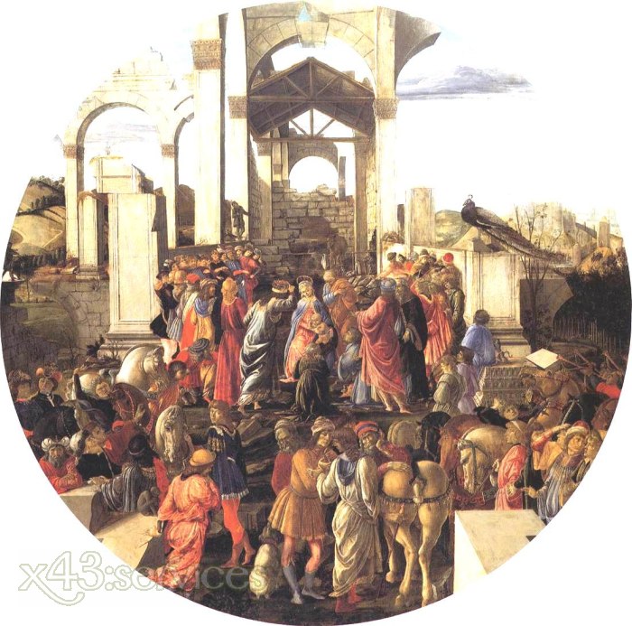 Sandro Botticelli - Anbetung der Koenige - Adoration of the Magi 3